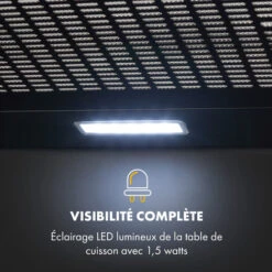 Capannina Hotte Escamotable 60cm 166m³/h Acier Inoxydable Noir 10 Capannina Hotte Escamotable 60cm 166m³/h Acier Inoxydable Noir -Chauffe Soldes 18618327 4