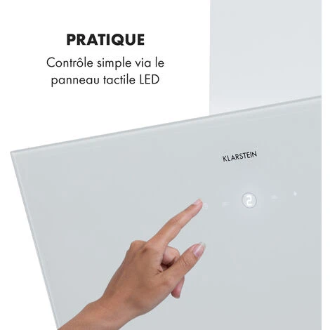 Laurel 60 Hotte Murale Aspirante 60cm 350 M³/h Classe B - Blanche 6 Laurel 60 Hotte Murale Aspirante 60cm 350 M³/h Classe B - Blanche - Image 4