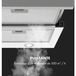Mariana 90 Hotte Plate Aspirante 90cm 500 M³/h LED - Blanche 9 Mariana 90 Hotte Plate Aspirante 90cm 500 M³/h LED - Blanche -Chauffe Soldes 22845330 3
