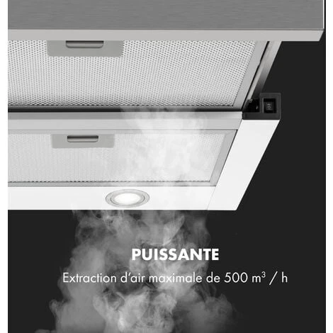 Mariana 90 Hotte Plate Aspirante 90cm 500 M³/h LED - Blanche 5 Mariana 90 Hotte Plate Aspirante 90cm 500 M³/h LED - Blanche - Image 3
