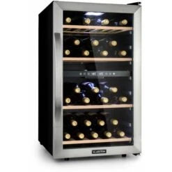 Vinamour 45D Cave à Vin 2 Zones 118L/ 45 Bouteilles - Classe A - Inox
