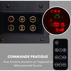 Lausanne Long Cheminée électrique 1600W 128cm Télécommande Blanc 10 Lausanne Long Cheminée électrique 1600W 128cm Télécommande Blanc -Chauffe Soldes 22845378 4