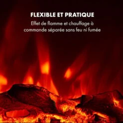 Lausanne Long Cheminée électrique 1600W 128cm Télécommande Noir 11 Lausanne Long Cheminée électrique 1600W 128cm Télécommande Noir -Chauffe Soldes 22845379 5
