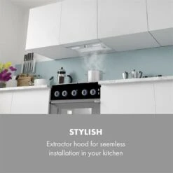 Simplica Hotte Aspirante Encastrable 52 Cm 400 M³ / H LED Inox Argent -Chauffe Soldes 22845382 3
