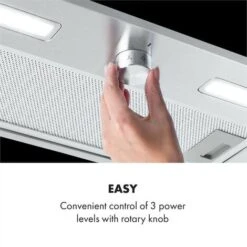 Simplica Hotte Aspirante Encastrable 52 Cm 400 M³ / H LED Inox Argent -Chauffe Soldes 22845382 4