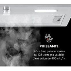 Simplica Hotte Aspirante Encastrable 70 Cm 400 M³ / H LED Inox Argent -Chauffe Soldes 22845383 4