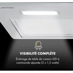 Simplica Hotte Aspirante Encastrable 70 Cm 400 M³ / H LED Inox Argent -Chauffe Soldes 22845383 5