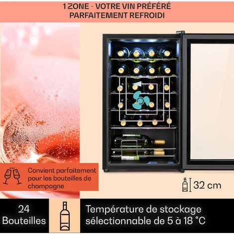 Shiraz 24 Uno Cave à Vin 63 L 24 Bt. Panneau De Contrôle Tactile 5-18° C 5 Shiraz 24 Uno Cave à Vin 63 L 24 Bt. Panneau De Contrôle Tactile 5-18° C - Image 3