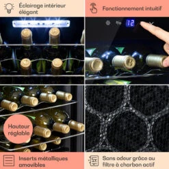 Shiraz 24 Uno Cave à Vin 63 L 24 Bt. Panneau De Contrôle Tactile 5-18° C 11 Shiraz 24 Uno Cave à Vin 63 L 24 Bt. Panneau De Contrôle Tactile 5-18° C -Chauffe Soldes 23627382 5