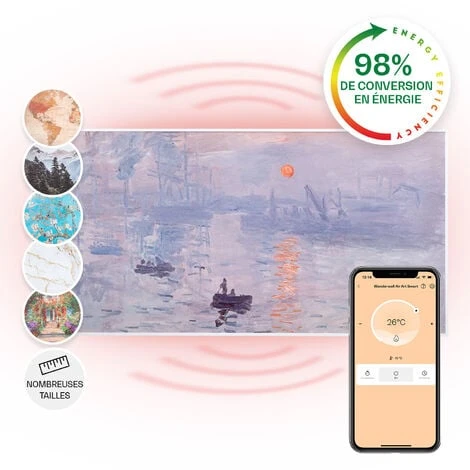 Wonderwall Air Art Smart Radiateur Infrarouge Connecté 120x60cm 700W A 3 Wonderwall Air Art Smart Radiateur Infrarouge Connecté 120x60cm 700W A