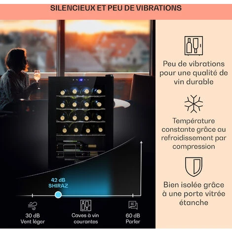 Shiraz 20 Uno Cave à Vin 53 L 20 Bt. Panneau De Contrôle Tactile 5-18° C 6 Shiraz 20 Uno Cave à Vin 53 L 20 Bt. Panneau De Contrôle Tactile 5-18° C - Image 4