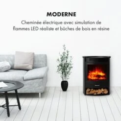 Bormio S Smart Cheminée électrique 950/1900W Thermostat Minuterie Hebdomadaire -Chauffe Soldes 24228639 3