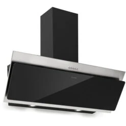 Alessia Hotte Aspirante Hotte Inclinée 350 M³/h Push Control Noir