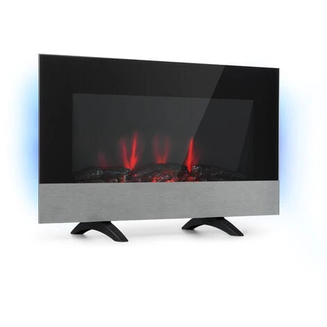 Basel Baseline Cheminée électrique 2000 W 2 Vitesses Thermostat Verre Inox 3 Basel Baseline Cheminée électrique 2000 W 2 Vitesses Thermostat Verre Inox