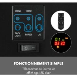 Basel Baseline Cheminée électrique 2000 W 2 Vitesses Thermostat Verre Inox 10 Basel Baseline Cheminée électrique 2000 W 2 Vitesses Thermostat Verre Inox -Chauffe Soldes 27488196 4
