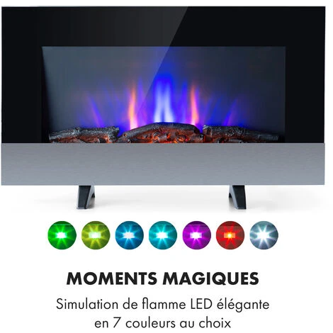 Basel Baseline Cheminée électrique 2000 W 2 Vitesses Thermostat Verre Inox 7 Basel Baseline Cheminée électrique 2000 W 2 Vitesses Thermostat Verre Inox - Image 5