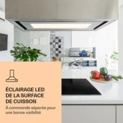 Remy Brilliant Edition Hotte D'îlot 90 Cm 609 M³/h CEE A LED Verre -Chauffe Soldes 28453009 2