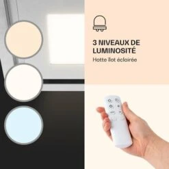 Remy Brilliant Edition Hotte D'îlot 90 Cm 609 M³/h CEE A LED Verre -Chauffe Soldes 28453009 3