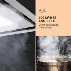 Remy Brilliant Edition Hotte D'îlot 90 Cm 609 M³/h CEE A LED Verre -Chauffe Soldes 28453009 4