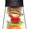 Verrerie Klarstein Sile 1 Litre En Verre Borosilicaté - Brochette De Fruits Avec Bouchon - Résistant à La Chaleur Et Au Froid - Couvercle En Acier Inoxydable - Ne Contient Pas De BPA -Chauffe Soldes 378x1200