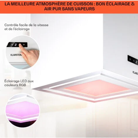 Kronleuchter Smart Hotte Aspirante îlot 595m³ / H Panneau LED Contrôle Par Application 6 Kronleuchter Smart Hotte Aspirante îlot 595m³ / H Panneau LED Contrôle Par Application - Image 4