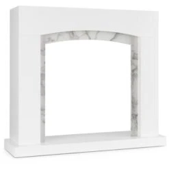 Studio Frame II Boîtier De Cheminée MDF Décoration Marbre