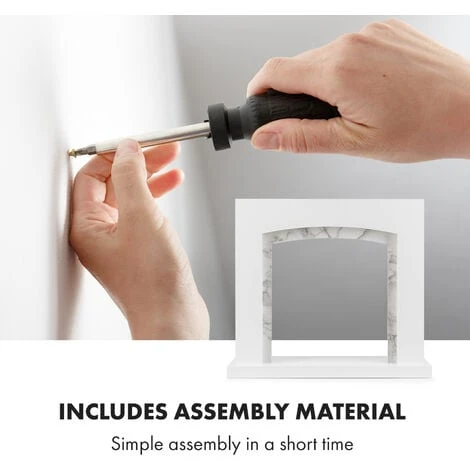 Studio Frame II Boîtier De Cheminée MDF Décoration Marbre 6 Studio Frame II Boîtier De Cheminée MDF Décoration Marbre - Image 4