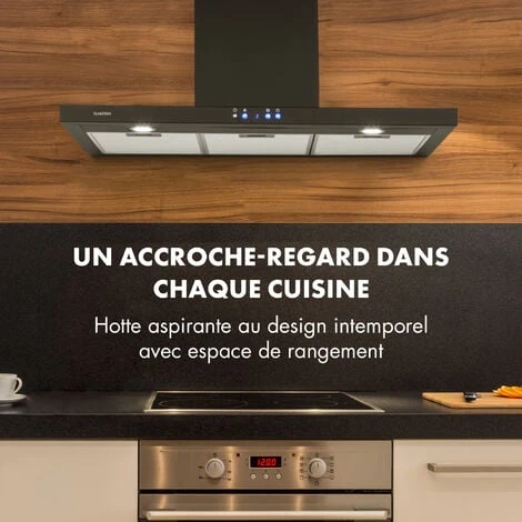 Limelight Hotte Murale Aspirante 90cm 600 M³/h Classe A++ - Noir 4 Limelight Hotte Murale Aspirante 90cm 600 M³/h Classe A++ - Noir - Image 2