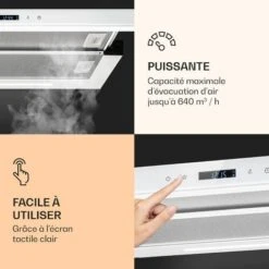 Mariana Neo 60 Hotte Casquette 60cm 640 M³/h Extraction LED -Chauffe Soldes 42753360 4