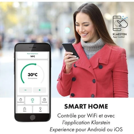 Bansin Smart 1500 Radiateur à Convection 1500 W Contrôle Par Application 3 Bansin Smart 1500 Radiateur à Convection 1500 W Contrôle Par Application - Image 2