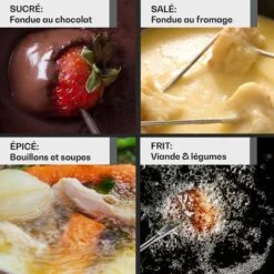 Service à Fondue Holsten Pot De Poêle à Brûler 6 Fourchettes 1,5 L En Fonte -Chauffe Soldes 60474714 5