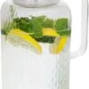 Pichet à Eau Klarstein Livenza - Carafe - Pichet - Pichet à Sangria - Verre Borosilicaté - Passoire En Acier Inoxydable - Couvercle En Chêne - Poignée -Chauffe Soldes 792x1200
