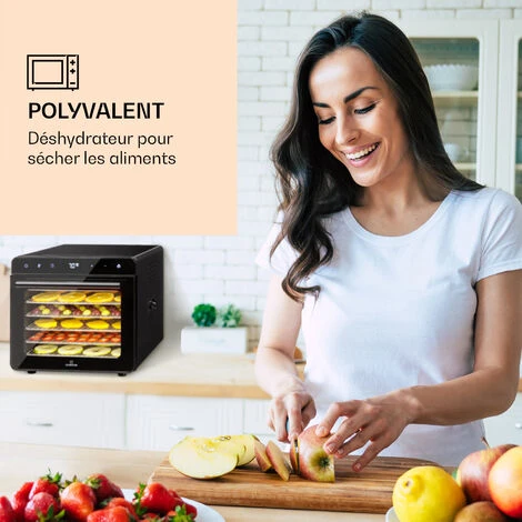 Déshydrateur Alimentaire Klarstein Shaftesbury 700w - Minuterie - 30-85°c - Noir 4 Déshydrateur Alimentaire Klarstein Shaftesbury 700w - Minuterie - 30-85°c - Noir - Image 2