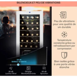 Cave à Vin - Karstein Shiraz 28 Uno - 74 L - 28 Bt. Panneau De Contrôle Tactile - Blanc 10 Cave à Vin - Karstein Shiraz 28 Uno - 74 L - 28 Bt. Panneau De Contrôle Tactile - Blanc -Chauffe Soldes 87083848 4