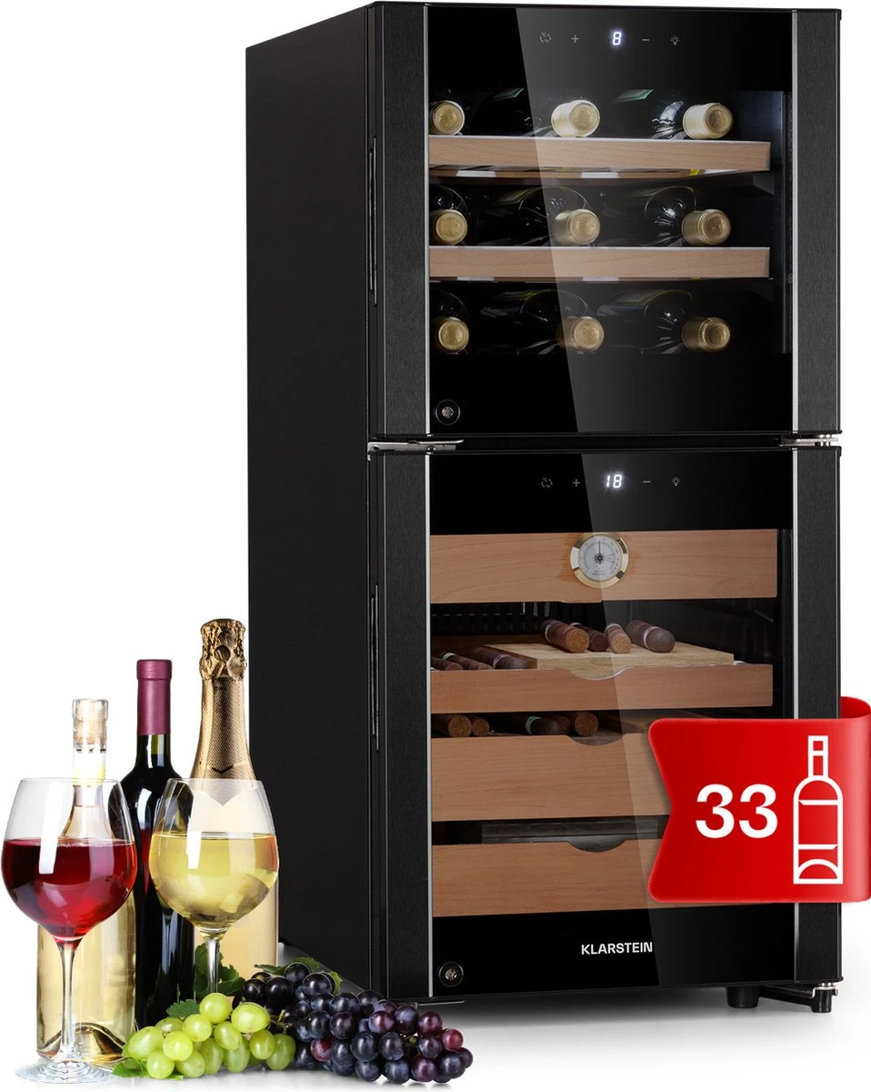 Cave à Cigares Et Cave à Vin El Dorado 89 Touch 89 Litres LED 3 Cave à Cigares Et Cave à Vin El Dorado 89 Touch 89 Litres LED