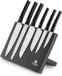 Ensemble De Couteaux Kissaki De Haute Qualité Avec Bloc Magnétique, Revêtement Antiadhésif En Céramique / Revêtement Antiadhésif, Lames Extrêmement Tranchantes En Forme Ondulée -Chauffe Soldes 986x1200