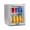 Mini Refrigerateur - Porte Vitree Led Clayette Argent - 32 Litres -Chauffe Soldes klarstein brooklyn 32 silver mini refrigerateu porte vit 1078508