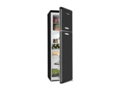 Audrey Retro Combiné Réfrigérateur Congélateur 194 / 56 Litres A++ - N - Klarstein