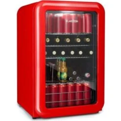 Minibar PopLife - 115 Litres - Classe A+ - Design Rétro Rouge